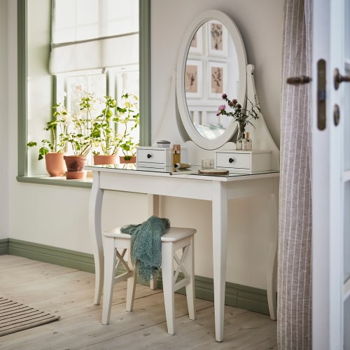 Ikea hemnes dressing table grey best sale
